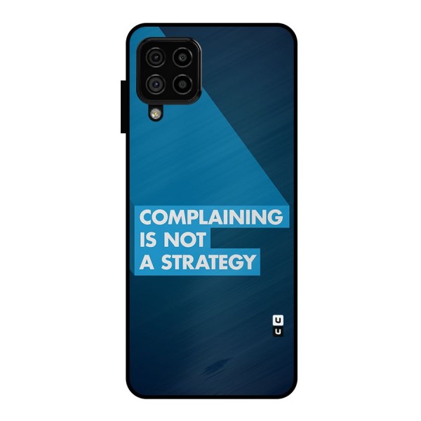 Not A Strategy Metal Back Case for Galaxy A22 4G