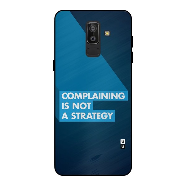 Not A Strategy Metal Back Case for Galaxy J8