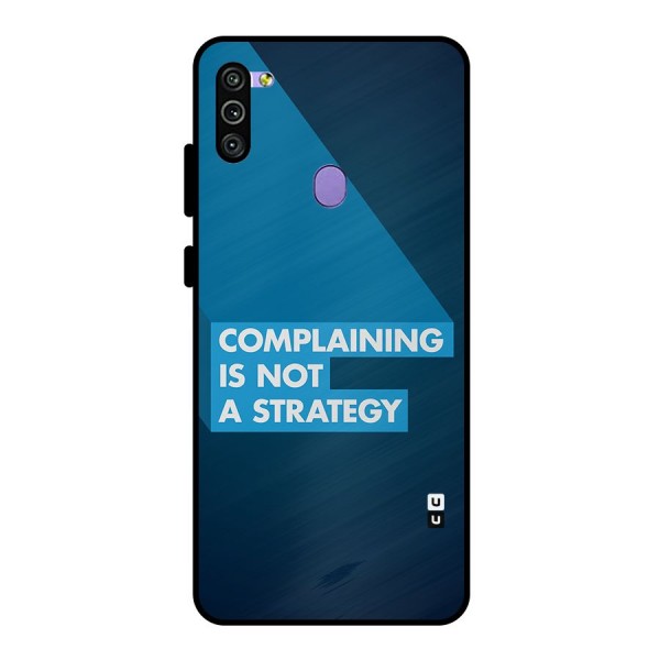 Not A Strategy Metal Back Case for Galaxy M11