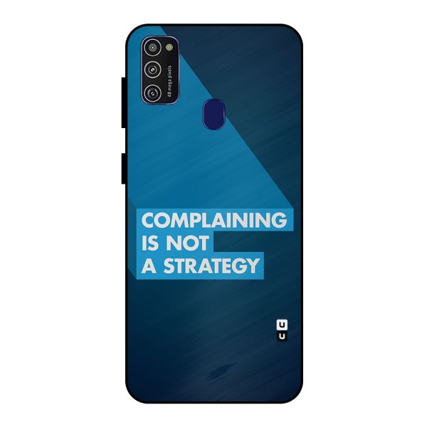 Not A Strategy Metal Back Case for Galaxy M21