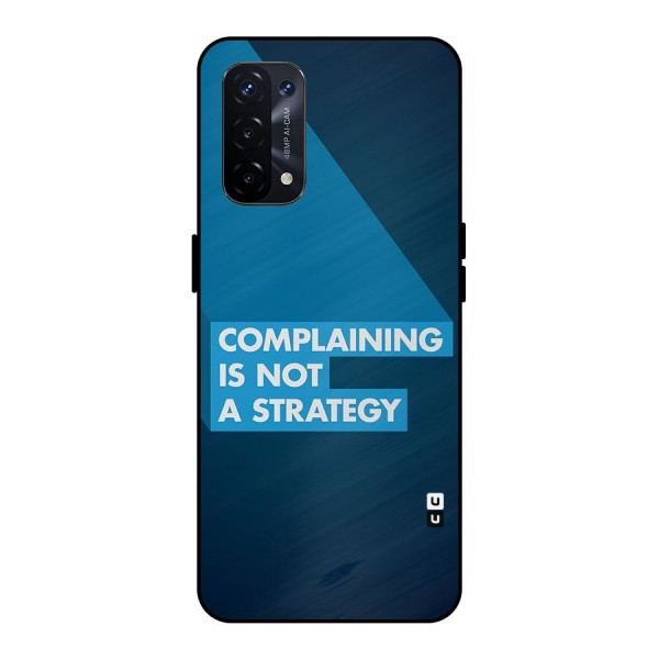 Not A Strategy Metal Back Case for Oppo A74 5G