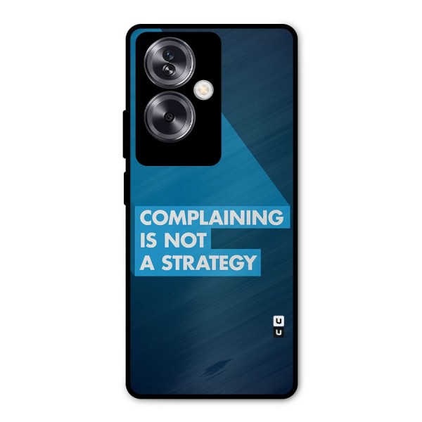 Not A Strategy Metal Back Case for Oppo A79 5G