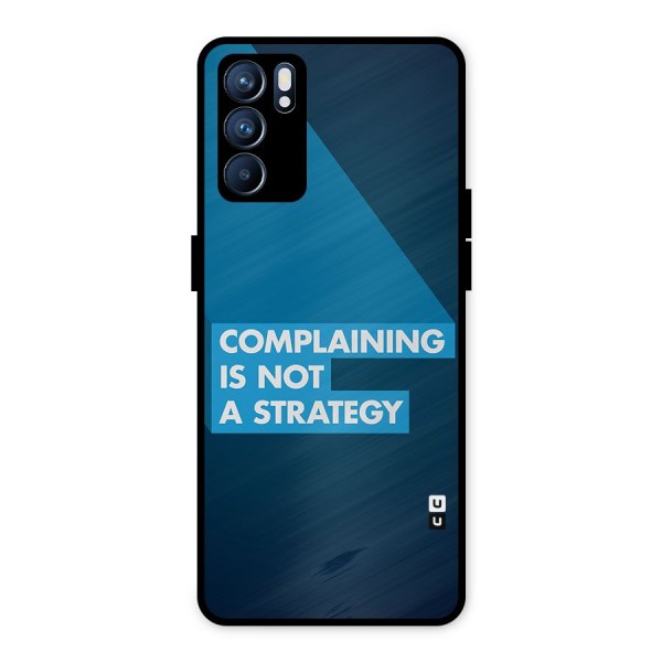 Not A Strategy Metal Back Case for Oppo Reno6 5G