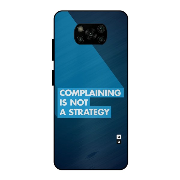 Not A Strategy Metal Back Case for Poco X3