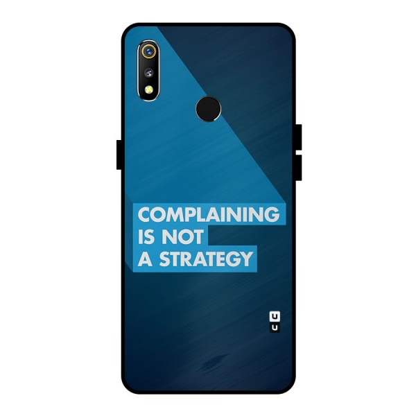 Not A Strategy Metal Back Case for Realme 3