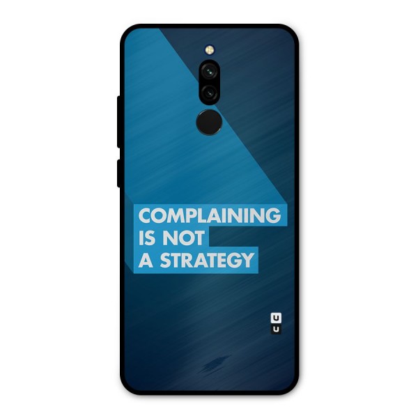 Not A Strategy Metal Back Case for Redmi 8