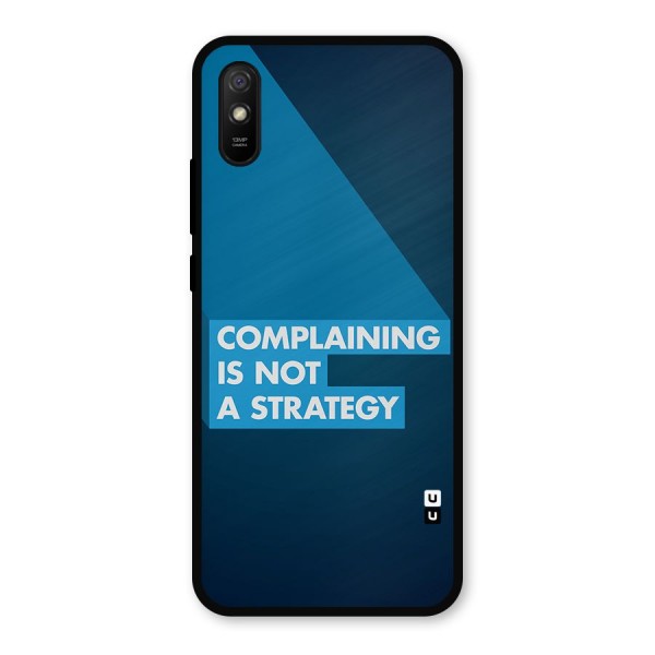Not A Strategy Metal Back Case for Redmi 9i