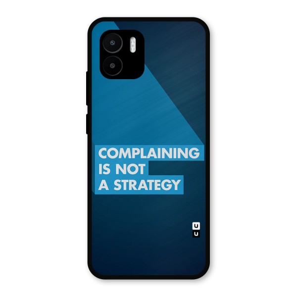 Not A Strategy Metal Back Case for Redmi A1