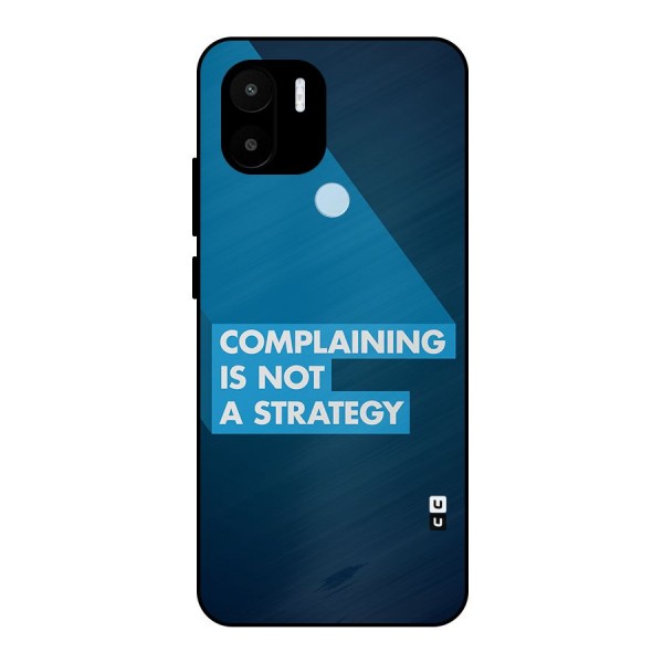 Not A Strategy Metal Back Case for Redmi A1 Plus