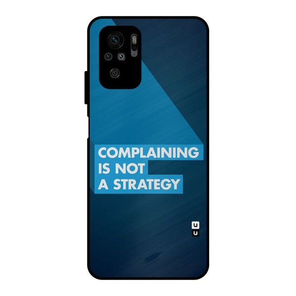 Not A Strategy Metal Back Case for Redmi Note 10S