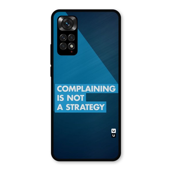 Not A Strategy Metal Back Case for Redmi Note 11