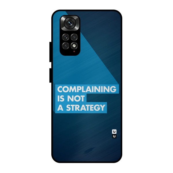 Not A Strategy Metal Back Case for Redmi Note 11 Pro