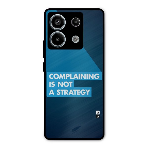 Not A Strategy Metal Back Case for Redmi Note 13 Pro 5G