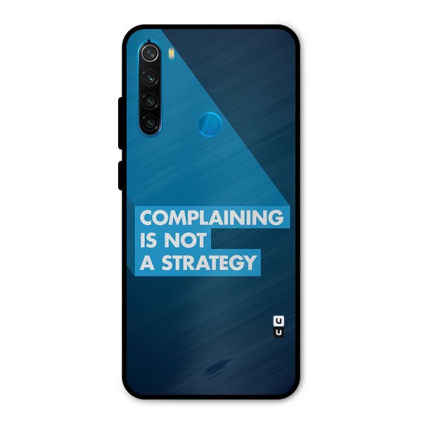 Not A Strategy Metal Back Case for Redmi Note 8