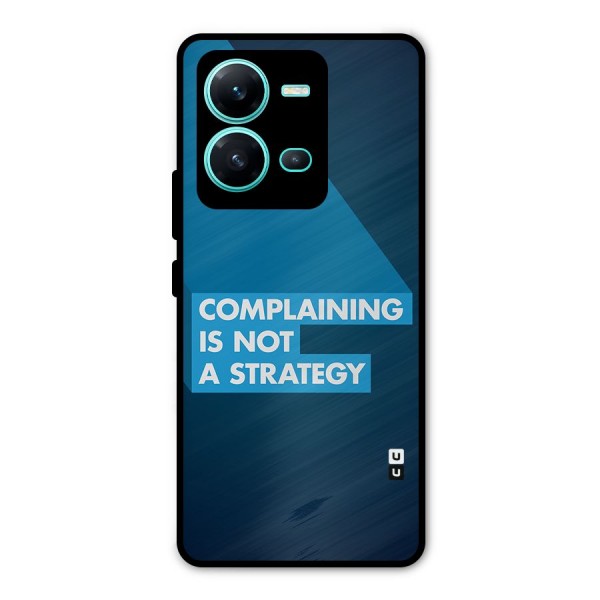 Not A Strategy Metal Back Case for Vivo V25