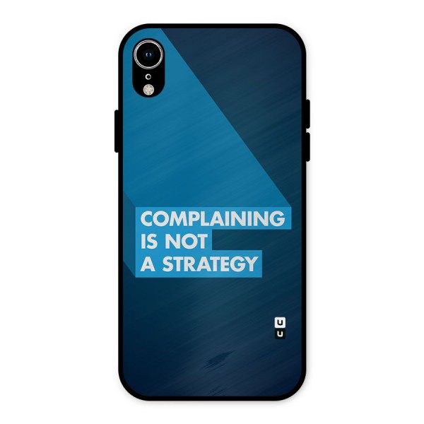 Not A Strategy Metal Back Case for iPhone XR