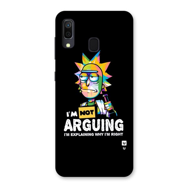 Not Arguing Explaining Back Case for Galaxy A20