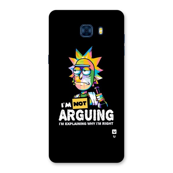 Not Arguing Explaining Back Case for Galaxy C7 Pro