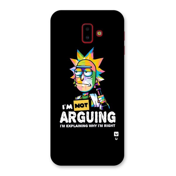 Not Arguing Explaining Back Case for Galaxy J6 Plus