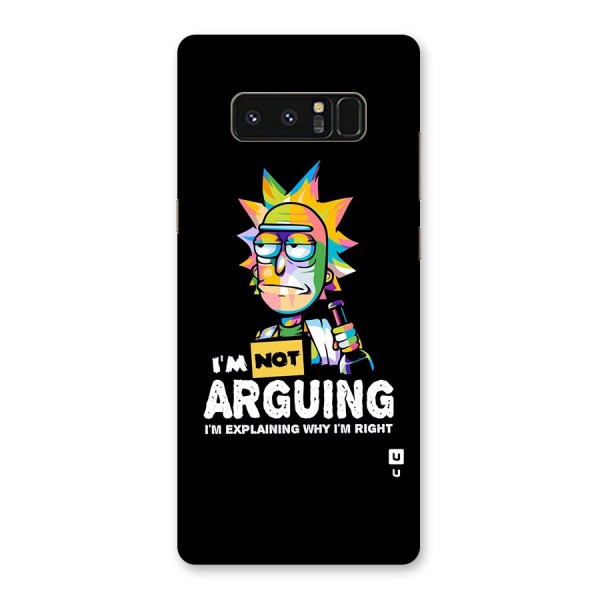 Not Arguing Explaining Back Case for Galaxy Note 8