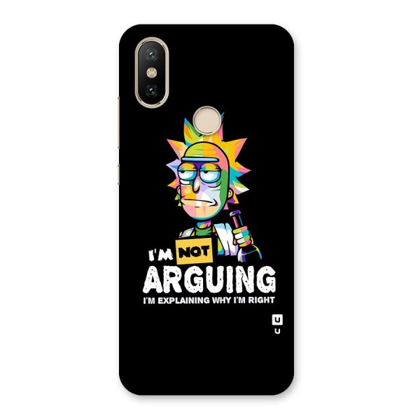 Not Arguing Explaining Back Case for Mi A2