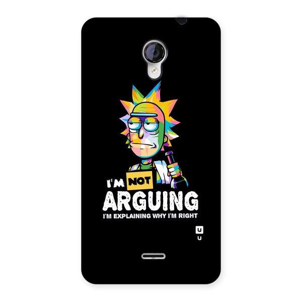 Not Arguing Explaining Back Case for Micromax Unite 2 A106