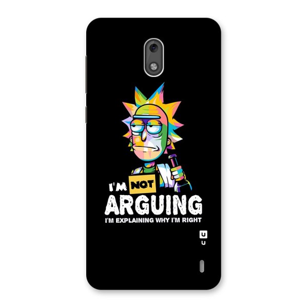 Not Arguing Explaining Back Case for Nokia 2