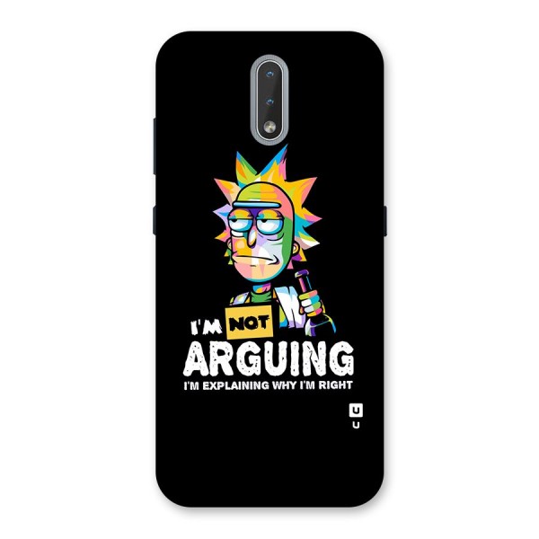 Not Arguing Explaining Back Case for Nokia 2.3