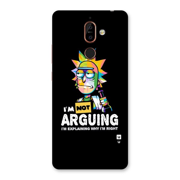 Not Arguing Explaining Back Case for Nokia 7 Plus