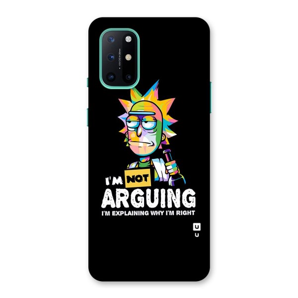 Not Arguing Explaining Back Case for OnePlus 8T