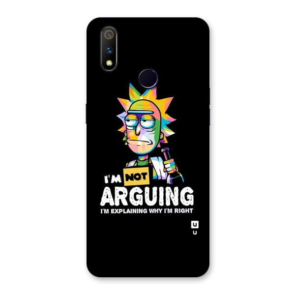 Not Arguing Explaining Back Case for Realme 3 Pro