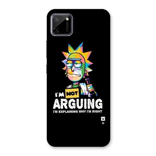 Not Arguing Explaining Back Case for Realme C11