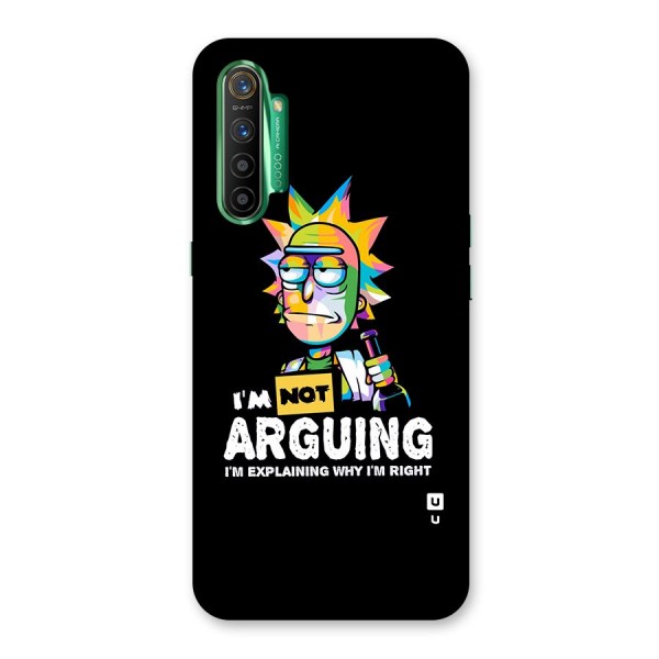 Not Arguing Explaining Back Case for Realme X2