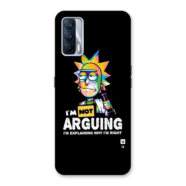 Not Arguing Explaining Back Case for Realme X7