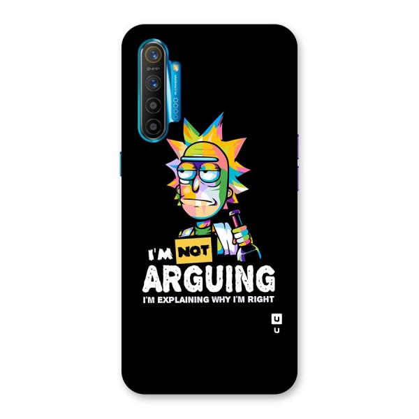 Not Arguing Explaining Back Case for Realme XT