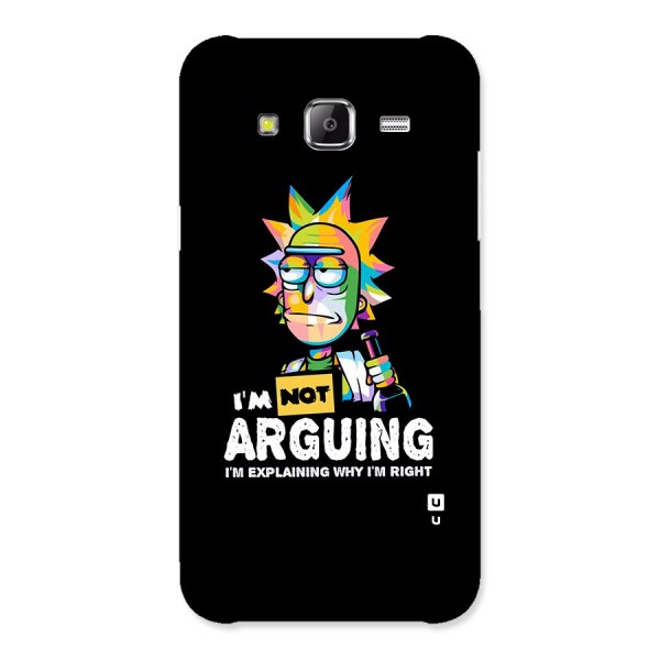 Not Arguing Explaining Back Case for Samsung Galaxy J5