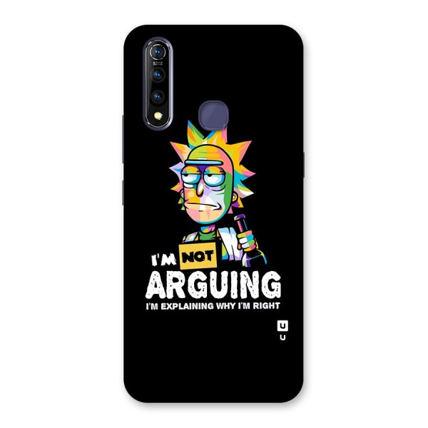 Not Arguing Explaining Back Case for Vivo Z1 Pro