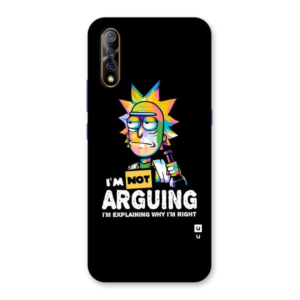 Not Arguing Explaining Back Case for Vivo Z1x