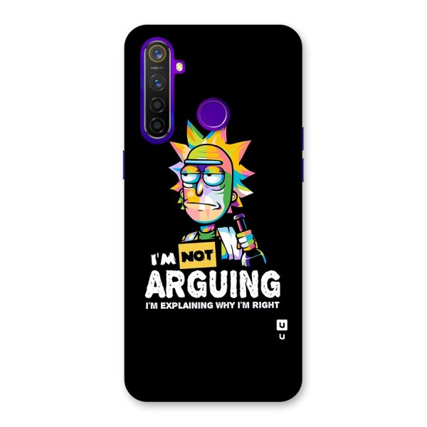 Not Arguing Explaining Back Case for Realme 5 Pro