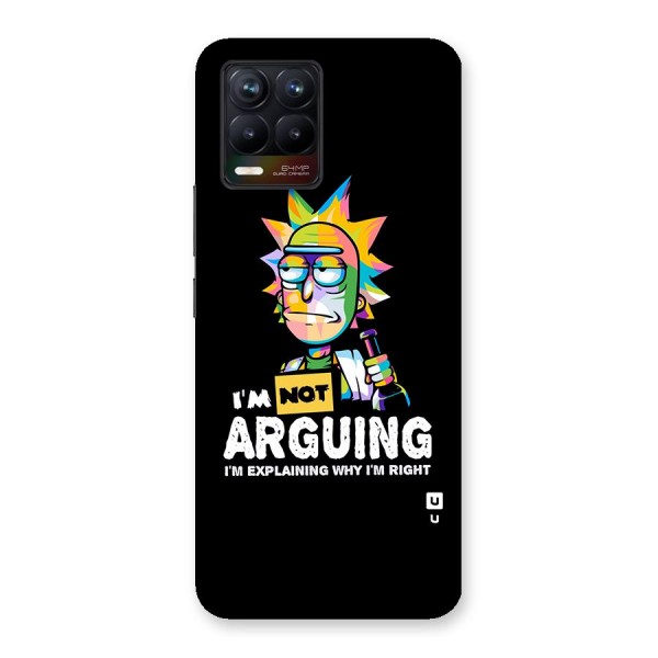 Not Arguing Explaining Back Case for Realme 8