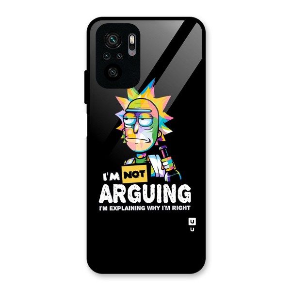 Not Arguing Explaining Back Case for Redmi Note 10