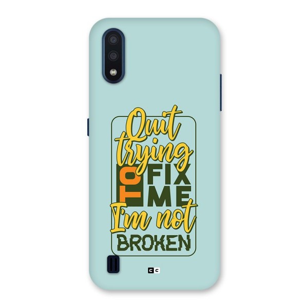 Not Broken Back Case for Galaxy M01