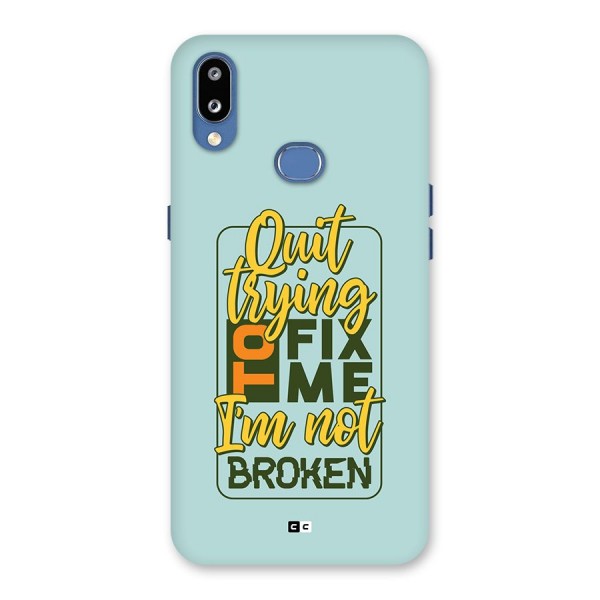 Not Broken Back Case for Galaxy M01s