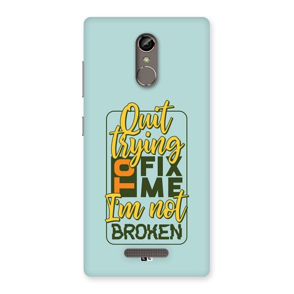 Not Broken Back Case for Gionee S6s