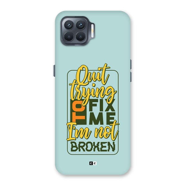 Not Broken Back Case for Oppo F17 Pro