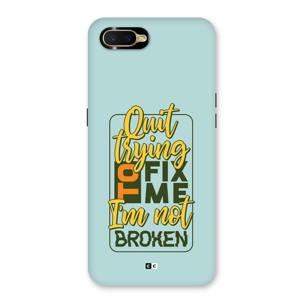 Not Broken Back Case for Oppo K1