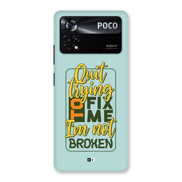 Not Broken Back Case for Poco X4 Pro 5G