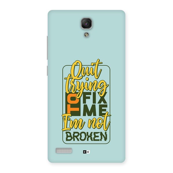 Not Broken Back Case for Redmi Note