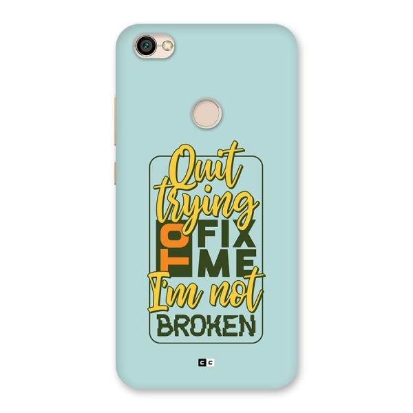 Not Broken Back Case for Redmi Y1 2017