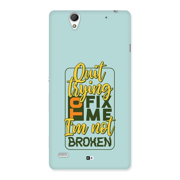 Not Broken Back Case for Xperia C4